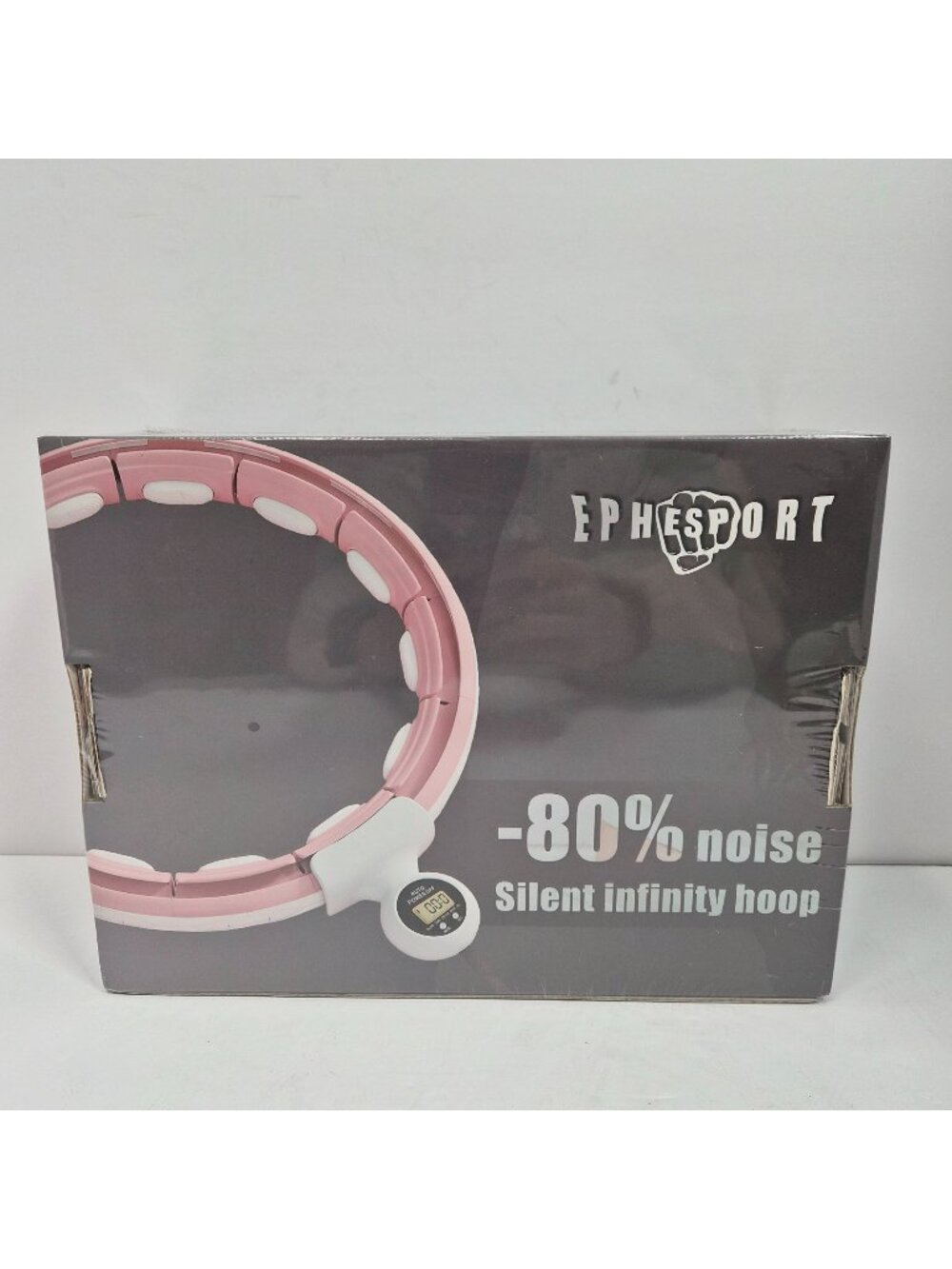 Ephesport Silent Infinity Smart Hula Hoop With Digital Counter NEW